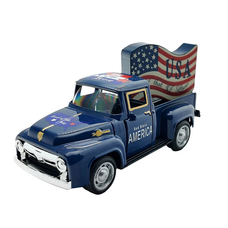 Rustic Patriotic Truck Decor