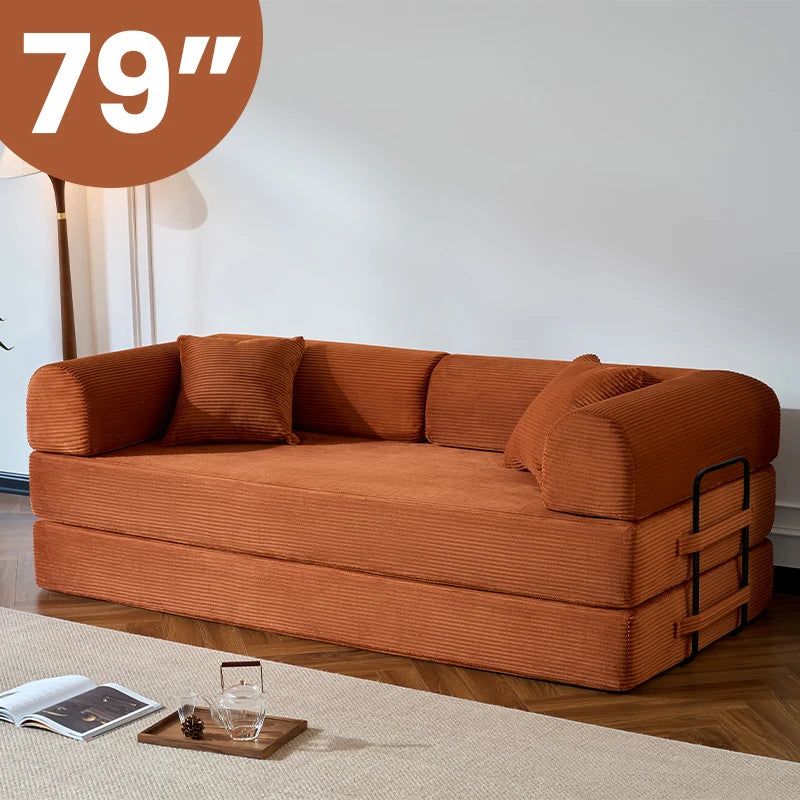 Loveseat Sleeper Floor Sofa for Living Room/Bedroom