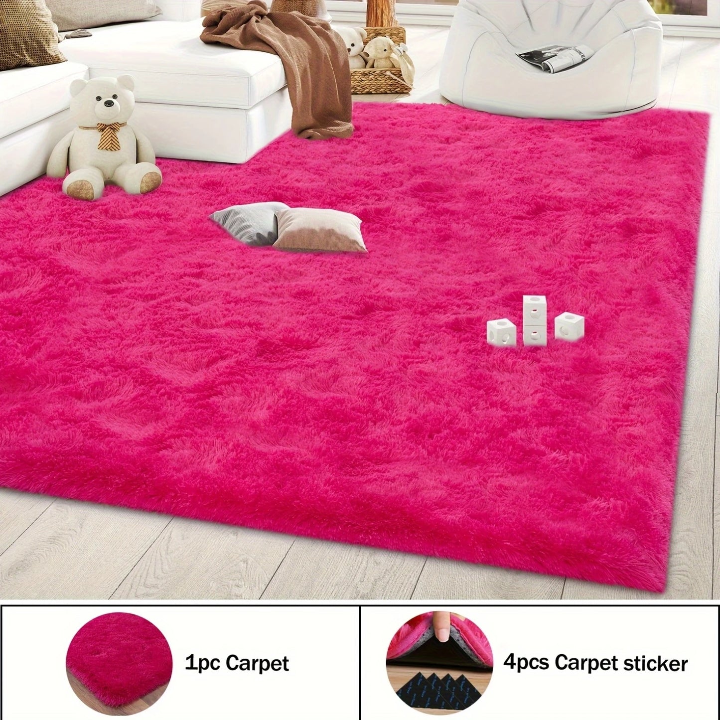 Soft Shaggy Non-Slip Rug
